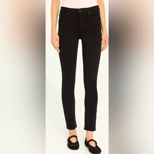 Citizens of Humanity "Sloane" Skinny Jeans in Black Stretch Denim Size 29